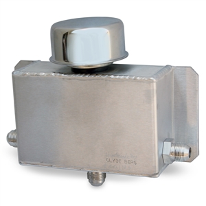 1659 Clyde Berg Breather Box with #8 AN Fittings (Brushed)