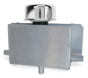 1661 Clyde Berg Breather Box with 1/2'' Slip-On Hose Fittings (Brushed)