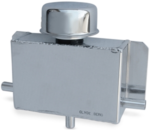1662 Clyde Berg Breather Box with 1/2'' Slip-On Hose Fittings (Polished)