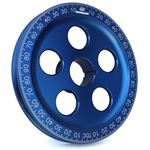 1897 7'' Billet Santana Style Crankshaft Pulley (Blue)