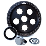1899 7" Santana Style Crankshaft Pulley w/Sand Seal Kit (Black)