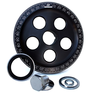 1899 7" Santana Style Crankshaft Pulley w/Sand Seal Kit (Black)
