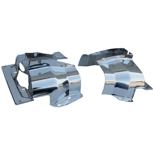 1993 Dual Port Cylinder Covers - Chrome (set of 2)