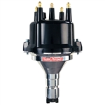 Pertronix Flame-Thrower Billet Distributor - Ignitor I (Non-Vac) - Black Cap