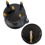 2087 Pertronix Billet Distributor Replacement Parts - Black Cap & Rotor