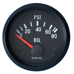 VDO Cockpit Black - 2 1/16" Cockpit Electric Oil Pressure Gauge