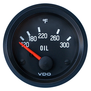 VDO Cockpit Black - 2 1/16" Cockpit Electric Oil Temperature Gauge