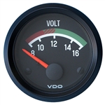 2336 VDO Cockpit Black - 2 1/16" Cockpit Voltmeter