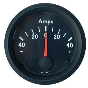 2337 VDO Cockpit Black - 2 1/16" Cockpit Amp Gauge