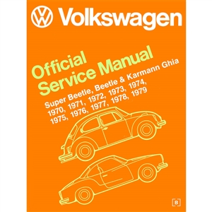 2862 NO LONGER AVAILABLE - Volkswagen Beetle and Karman Ghia Service Manual 70-79