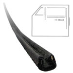 111-837-433 CLEARANCE SALE - Vent Wing Post Felt Channels - 32-1/2" L | Type-1 '58-'64 (left & right set)