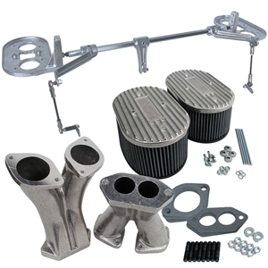Cross Bar Linkage Kit w/Big Beef Straight Manifolds & Air Filters - IDF & DRLA