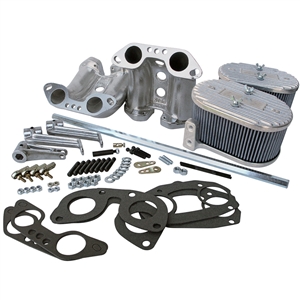 Cross Bar Linkage Kit w/Manifolds & Air Filters (Type-4 & 914) IDF & DRLA