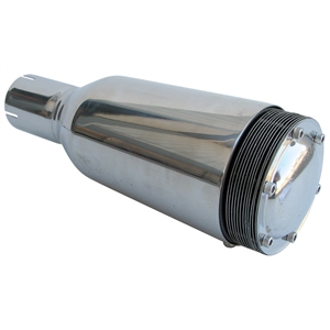 3638 Spark Arrestor Muffler - Polished Stainless Steel w/o Bracket - fits 2'' Exhaust Pipe