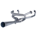 3660 1 1/2" Full Merged Exhaust w/Stinger