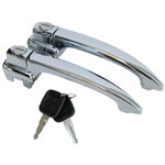Locking Outer Door Handles - Matched Pair w/ Keys | Type-1 '60-'64
