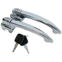 Locking Outer Door Handles - Matched Pair w/ Keys | Type-1 '60-'64