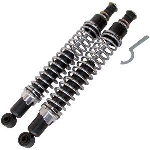 Adjustable Chrome Spring Shocks (front) VW Sedans '66-on, except Super Beetle