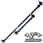 4048 2" Narrowed Tie Rod Set (to '68) - Black