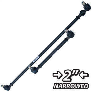 2" Narrowed Tie Rod Set ('69 on) - Black