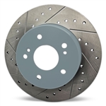 Cross-Drilled & Slotted Rotor - Right