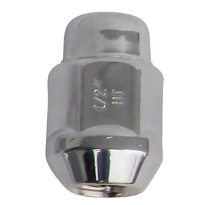 Chrome Acorn Nut 1/2" (Heat Treated & Triple Chrome Plated)