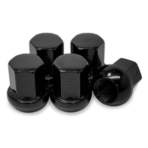 4232 Black Alloy Lug Nuts - Steel (set of 5)