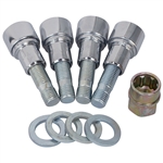 4248 GORILLA Wheel Locks (12mm Chrome)