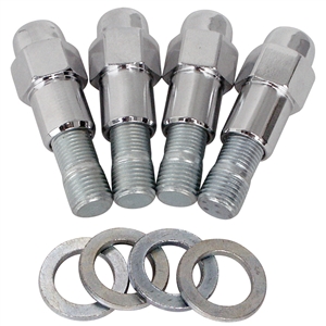 4315 GORILLA Stud Nut Kit (1/2" x 20 Chrome Mag Nut with 14mm to 1/2" adapter studs and washers)