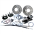 Rear Disc Brake Kit with Parking Brakes, fits short swing axle to '67 - Porsche Alloy 5 Lug bolt pattern