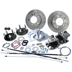 4359 Rear Disc Brake Kit with Parking Brakes, IRS '69-on - Porsche Alloy 5 Lug bolt pattern