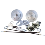 4620 ROTOHUBâ„¢ Rear Disc Brake Kit with Parking Brakes, fits short swing axle to '67 - Late 4 lug bolt pattern