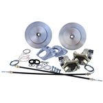 4630 ROTOHUBâ„¢ Rear Disc Brake Kit with Parking Brakes, fits long swing axle, 1968 only - BLANK Rotohubs