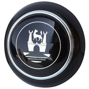 4832 Flat4 Vintage WolfsBurg Horn Button (Black)