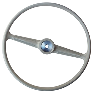 4833 Steering Wheel - Flat4 17 1/2" Vintage - fits Type-2 '55-67 (Silver Beige)