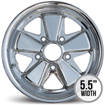 4837 Flat4 CHROME 911 Style Wheel (5 x 130mm) 15 x 5.5"