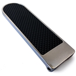5563 Gas Pedal w/Black Pad - Polished (Bus '55-67)