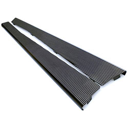 Black Billet Aluminum Running Boards | Type-1