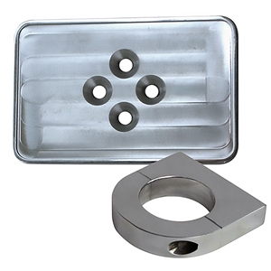 6225 Green Sticker Mount with 1 1/2" Clamp - Billet