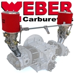 6436 Dual Weber 44 IDF MX Kit - Type-1 with 6" tall foam filters