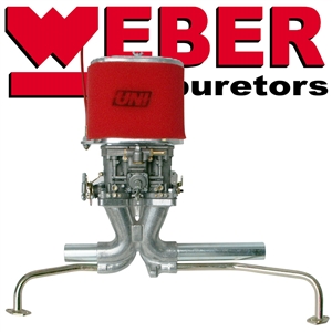 Single Weber 44 IDF MX Low Profile Kit