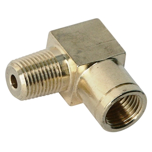 6636 Metric Bubble Flare - Female to 1/8'' Pipe - Male - Elbow
