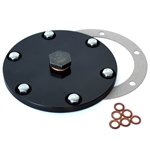 6666 Black Billet Oil Drain Plate Cover