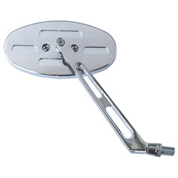 6672 Universal Billet Side View Mirror - Oval