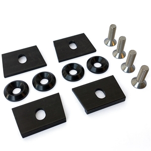7182 Billet Fuel Tank Clamp Kit (Black Anodized)