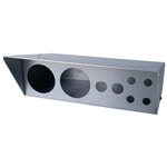 7470 Aluminum Gauge Console - Large w/holes