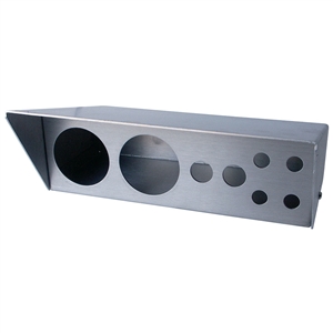 7470 Aluminum Gauge Console - Large w/holes
