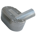 7616 Aluminum Pressure Cover - Left Side, 2" Inlet fits Competition Eliminator w/ CBP Straight Manifolds