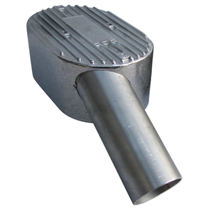 7617 Aluminum Pressure Cover - Right Side, 2" Inlet fits Low-Profile Applications (Porsche 356)