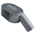7618 Aluminum Pressure Cover - Left Side, 2" Inlet fits Low-Profile Applications (Porsche 356)
